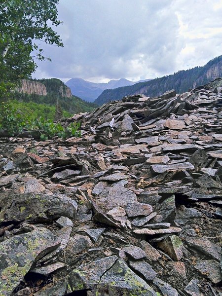 View of peaks, probably Centennial and Hesperus