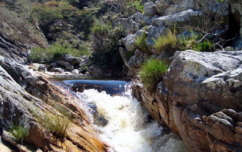 One of the many waterfalls.