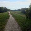 The dam trail facing east