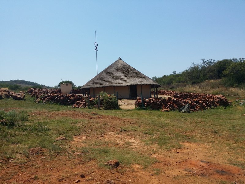 Tswana dwelling reconstruction.