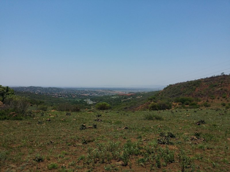 A view from the eastern path of the Klipriviersberg Nature Reserve