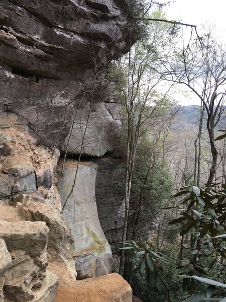 Enjoy the cliff views from under Princess Arch