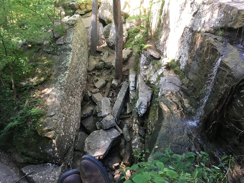 View of Burden Falls looking into breakdown.