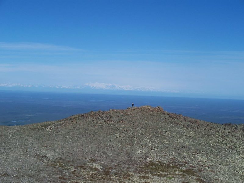 Final ridge on skyline trail with a nice view towards Soldotna in the background