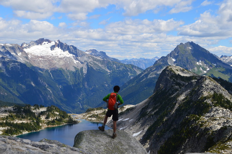 Hidden Lake and the North Cascades from Hidden Lake Lookout