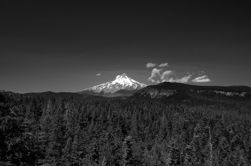 Mount Hood from atop the Flag Point Lookout