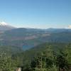 Mt. St. Helens and Mt. Rainier at mile 13.3