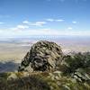 A view from Organ Needle towards White Sands Missile Range; White Sands Nat'l Monument can be seen at the upper left