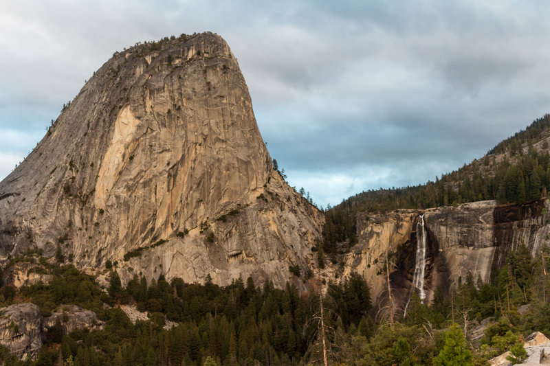 Liberty Cap and Nevada Falls from Clark Point