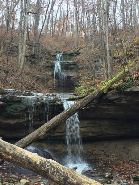 Tioga Falls, at the end of the short trail.