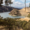 Badger Cove through the trees on Ridgeline Trail