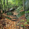 Rock steps on Shore Trail