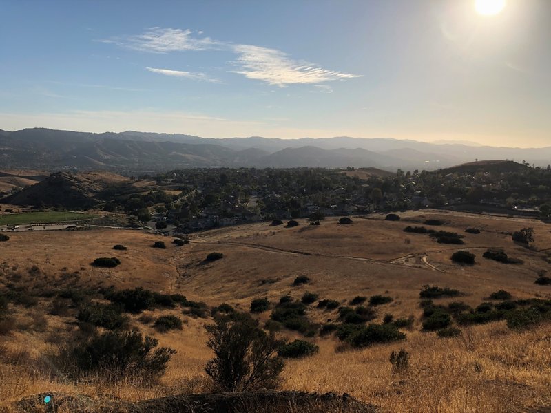 Looking down on Simi Valley.