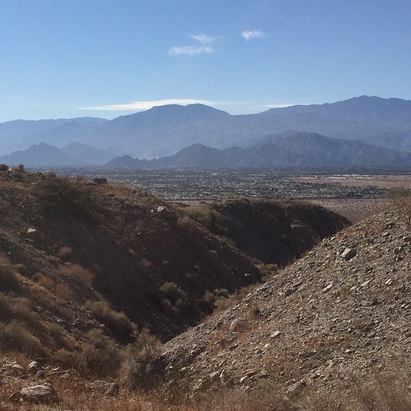 View from ridge looking south over Indio/La Quinta.