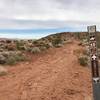 Start of the trail at the south end where it branches off from Owen's Loop