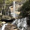 Reward after a climb up Rainbow Falls Trail to find Rainbow Falls, view from the lower level.