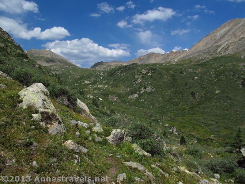 Views toward Lost Man Pass from the Linkins Lake Trail