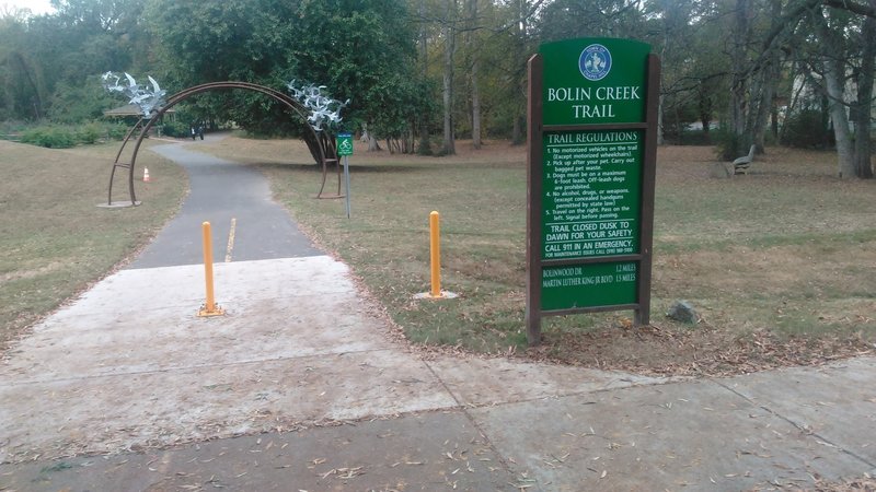 Bolin Creek Trailhead