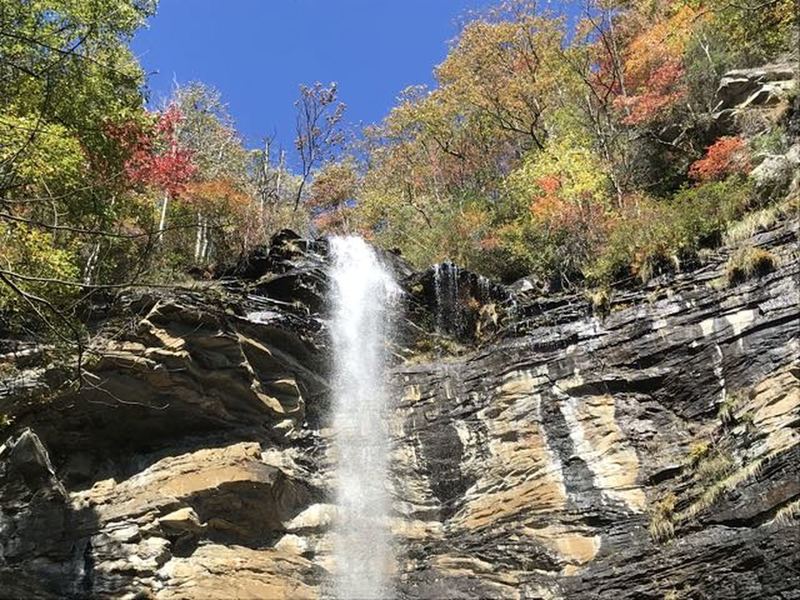 Sometimes the Rainbow is more than just falls, it can also be from some of the fall leaves, either way, probably why it is called Rainbow Falls.