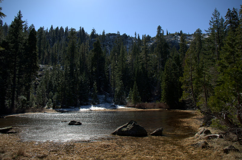 The unmapped lake in Cameron Meadows