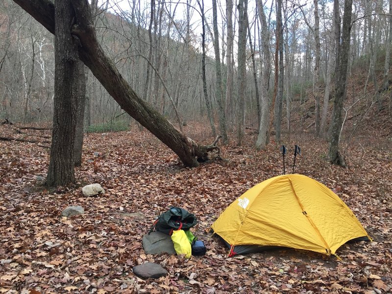 Off season in the Shenandoah is heavenly. Low temperature camping off the Paine Run Trail