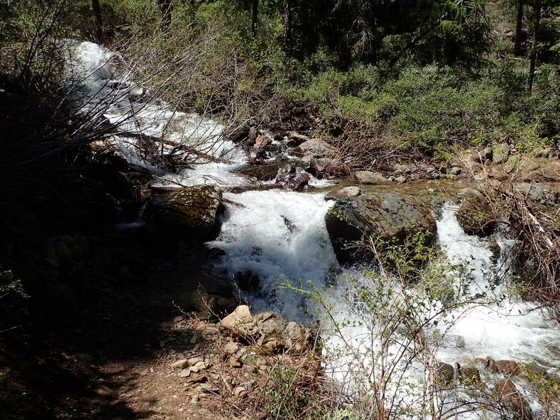 Upper Bear Gulch Creek at high water