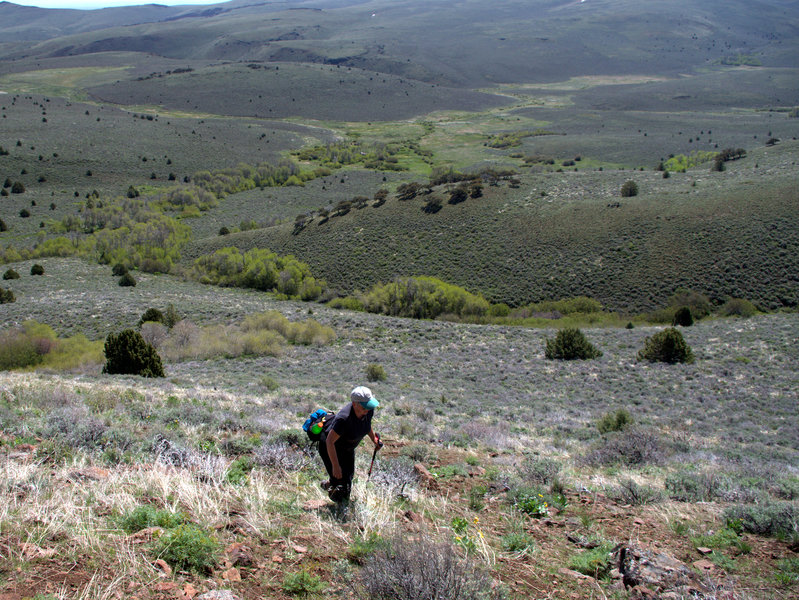 Climbing DeGarmo Notch