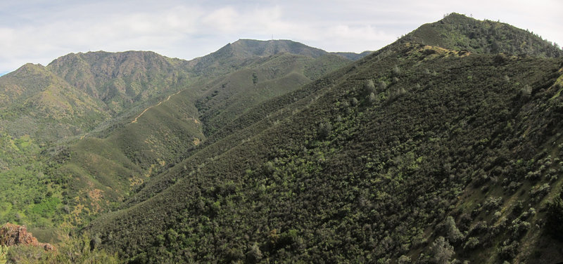 Mount Diablo and Eagle Peak seen from Mitchell Rock