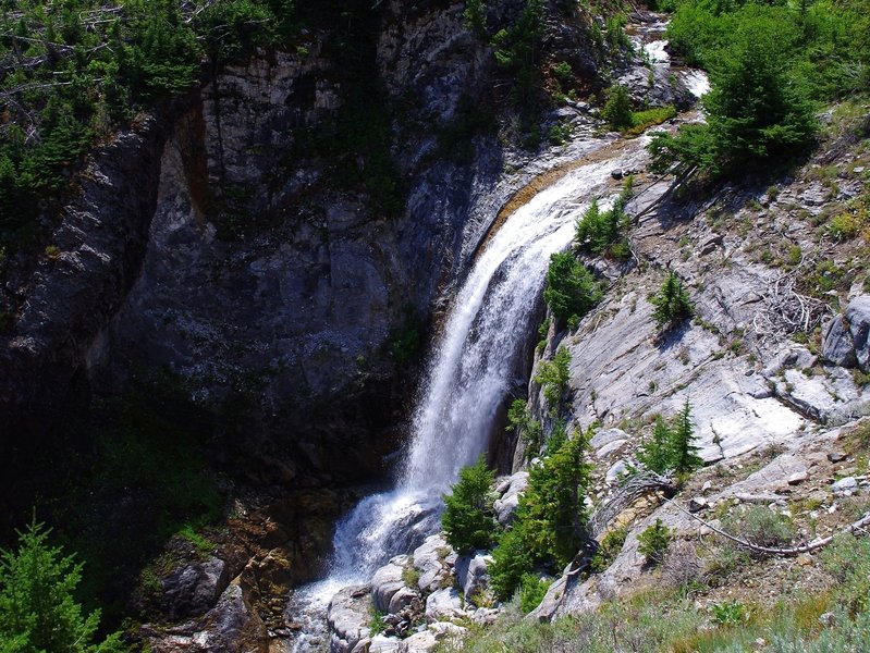 The falls on Adam Creek