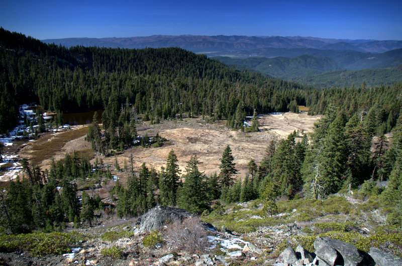 Bigelow Lakes Basin from high on the #1214 Trail