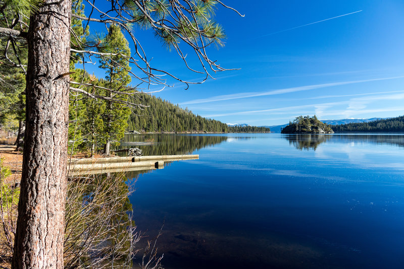 Emerald Bay and Fannette Island from the Vikingsholm Visitor Center