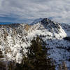 Snow covered Mount Tallac