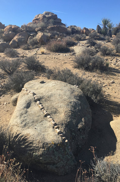 Rock beside Maze Loop trail.