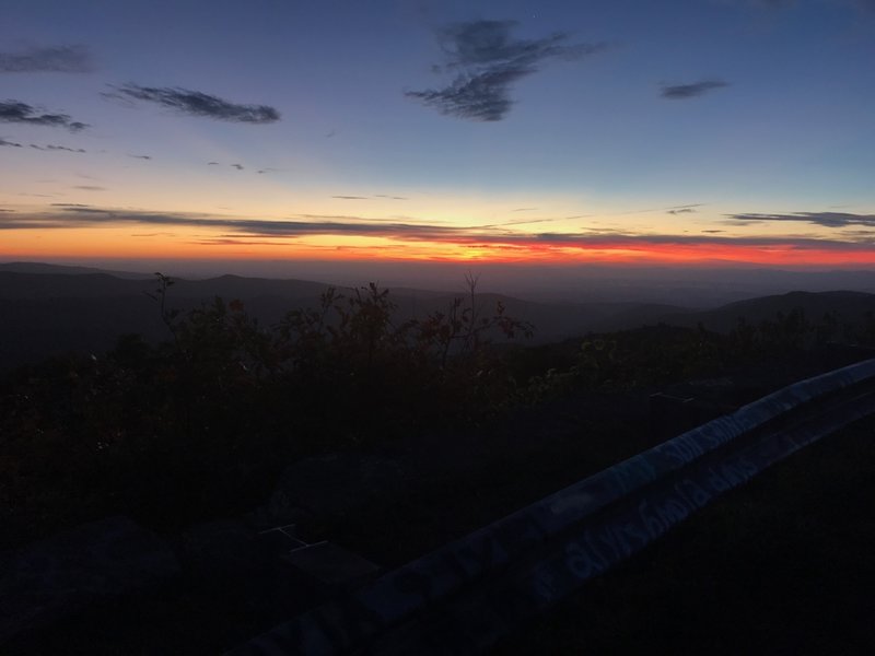 Reddish Knob Sunrise at the turnaround.