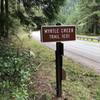 The trailhead off Highway 199.