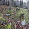 The small cemetery on the hill.