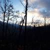 Winter sunset along the Baskins Creek Trail.