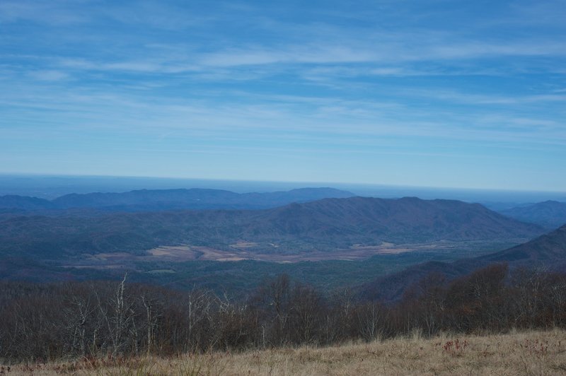 A view of Cades Cove from Gregory's Bald.