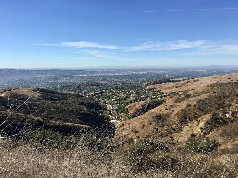 Yorba Linda and Beyond from South Ridge Trail