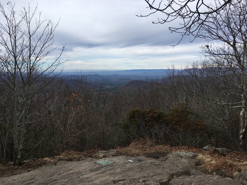 Overlook at the southern terminus of the AT, Springer Mountain GA