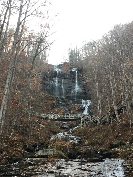 View of Amicalola Falls from West Ridge Trail