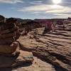 Markers along the Corona Arch Trail