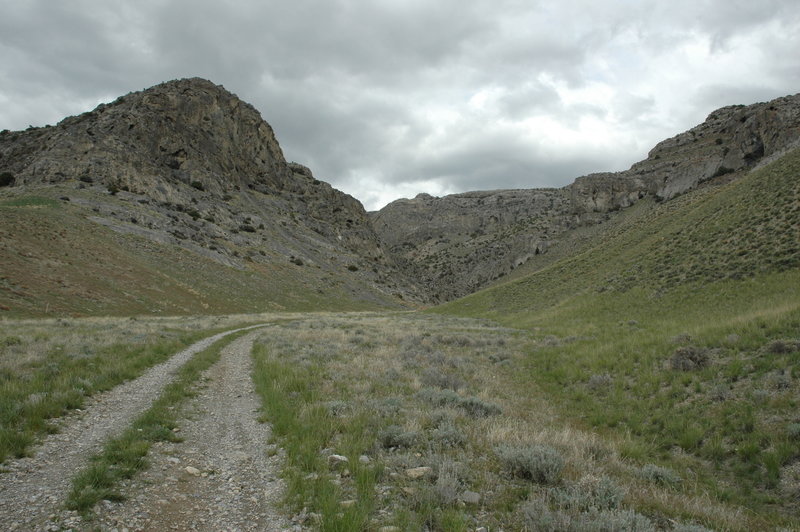 From the trailhead looking up the canyon