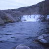 Large falls out of the large pool