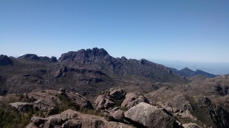 Agulhas Negras Peak seen from the trail.