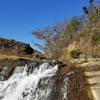 Lakeside trail waterfall