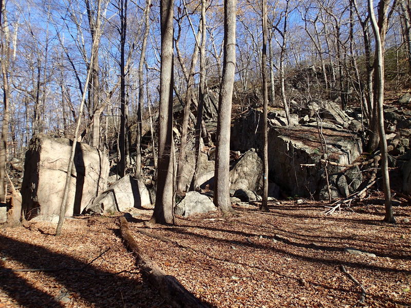 Split Rock Trail passes through these glacier erratics