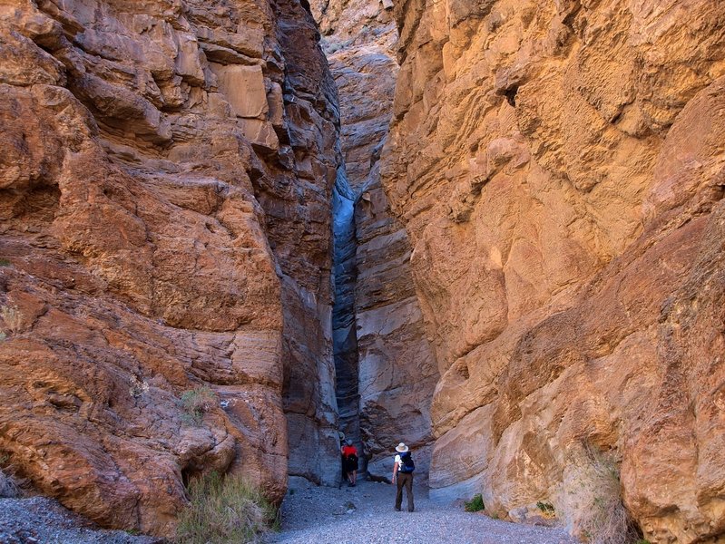 A 50-foot waterfall in Slit Canyon