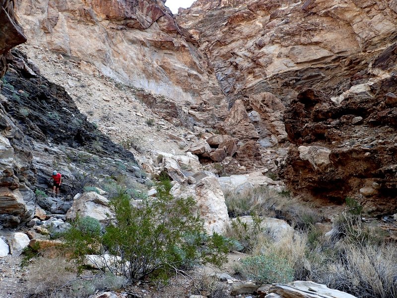 Between the short dry falls and the main waterfall