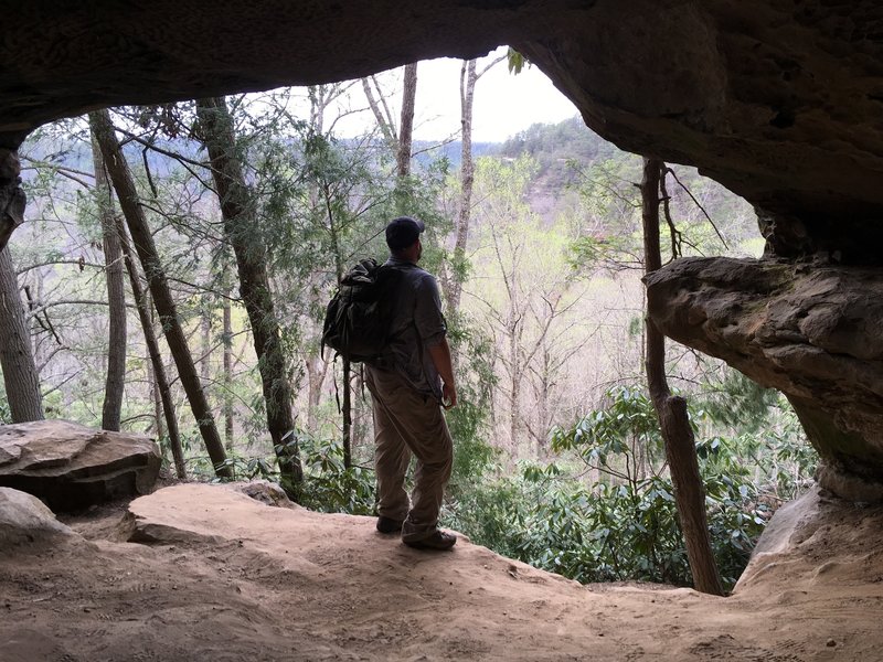 Looking out across the valley under Princess Arch